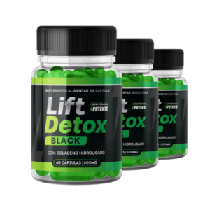 Lift Detox Black Original 3 Potes + Frete Grátis