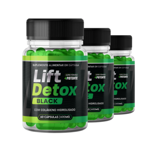 Lift Detox Black Original 3 Potes + Frete Grátis