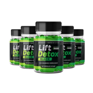Lift Detox Black Original 5 Potes + Frete Grátis